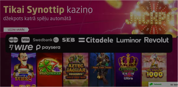 SynotTip kazino | Izmēģini veiksmi neticamās tiešsaistes spēlēs